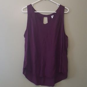 XL Deep Purple/Plum Sleeveless v-neck top